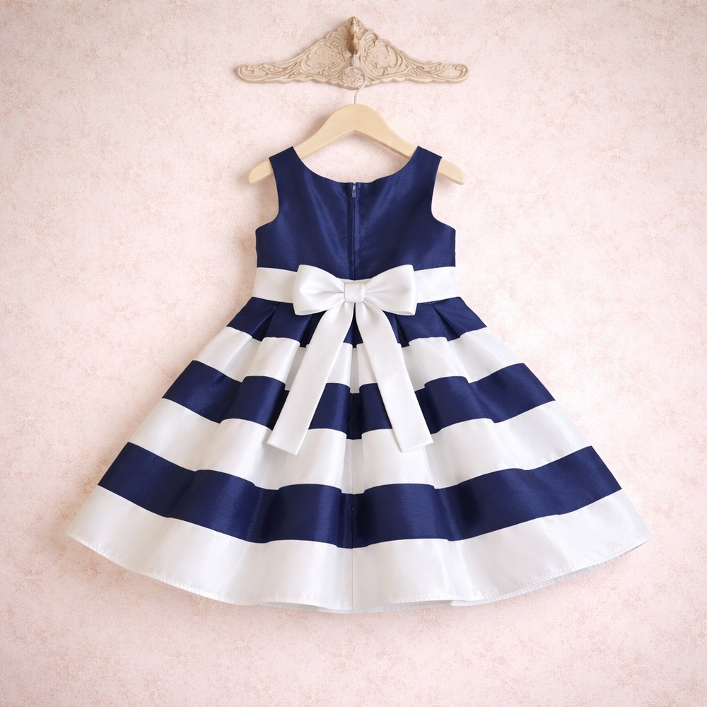 Sweet Heart Rose satin pleated balloon flower girl holiday dress 2T - Picture 2 of 9